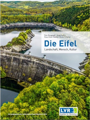 Cover des Buches "Die Eifel - Landschaft, Mensch, Kultur"; Foto: Tourismus NRW; Design: m4p Kommunikationsagentur Nürnberg (2023)