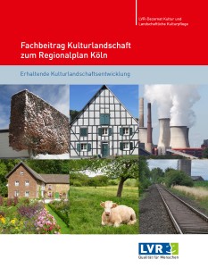 Mann sieht das Cover des Fachbeitrags Kulturlandschaft zum Regionalplan Köln