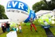 Viele Kugeln mit Bildern und Text sowie ein großer Ballon mit dem LVR-Logo: Das ist die Ausstellung zu 60 Jahre LVR