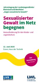 Titelseite des Flyers zur Veranstaltung "Sexualisierter Gewalt im Netz begegnen"