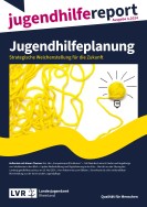 Titelseite des Jugendhilfereports; zeigt einen Wollfaden, der lose und ungeordnet liegt und desses kleines Knäul eine Glühbirne symbolisiert