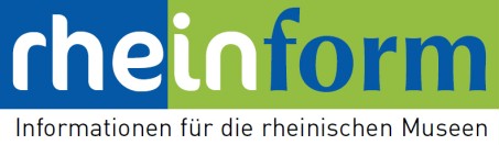 Logo: rheinform. Informationen für die rheinischen Museen.